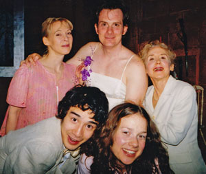 top l-r) Christine Säng (Evelyn), Brian Quirk (Alger), Cam Kornman (Mother Pearl); (bottom l-r) Jason Lew (Pauly), Kate Marks (Ivy)
